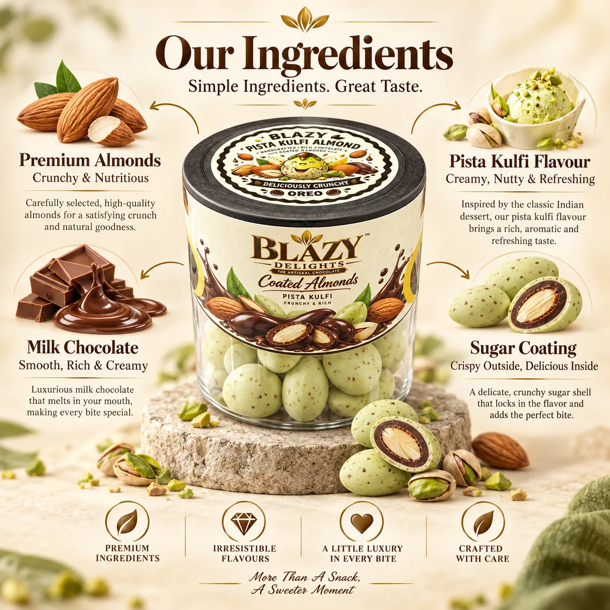 Pista Kulfi Almond 2